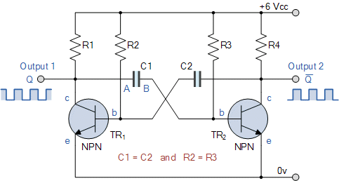 ASTABLE MULTIVIBRATOR CIRCUIT